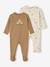 Pack of 2 Sleepsuits for Newborns ecru 