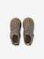 Indoor Shoes in Smooth Leather with Hook-&-Loop Strap, for Babies gold+printed beige 