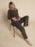 Set of 2 Loungewear Items in Pointelle Knit for Maternity & Nursing, ENVIE DE FRAISE khaki 