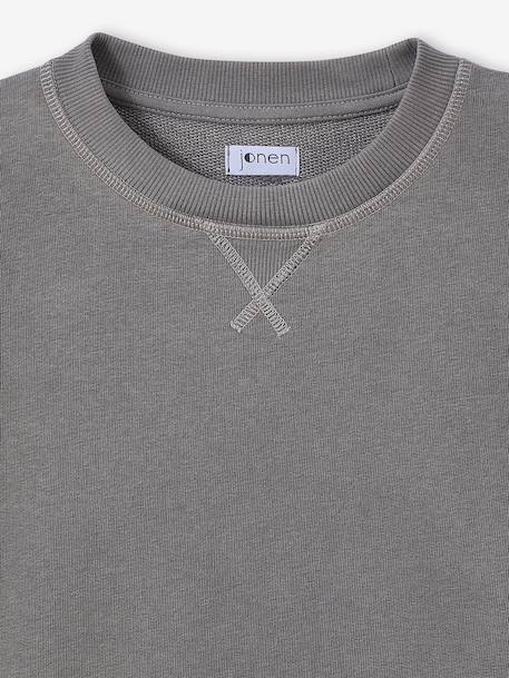 Pack of 2 Plain Long-Sleeved Sweatshirts for Boys, JONEN caramel 