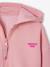 Cropped Sweatshirt with Zip, for Girls navy blue+rose 