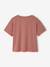 Short-Sleeved T-Shirt with Reversible Sequin Motif, for Girls dusky pink 