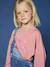 Cropped Sequin Slogan T-Shirt for Girls rose 
