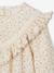 Floral Dress in Cotton Gauze for Girls ecru 
