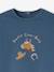 Long-sleeved baby t-shirt peacock blue 