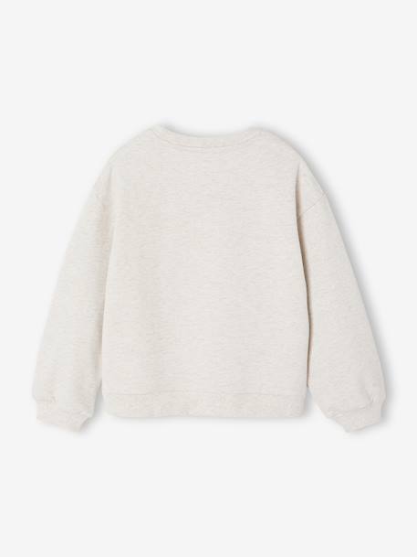 Girl's Tic Tac sweatshirt marl beige 