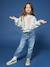 Cropped Sweatshirt with Glittery Detail for Girls marl grey 