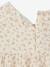 Floral Dress in Cotton Gauze for Girls ecru 