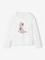 Long-Sleeved T-Shirt with Dancer Motif for Girls ecru 