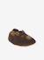 Elasticated, Soft Leather Slip-Ons for Babies printed brown+printed green+set brown 