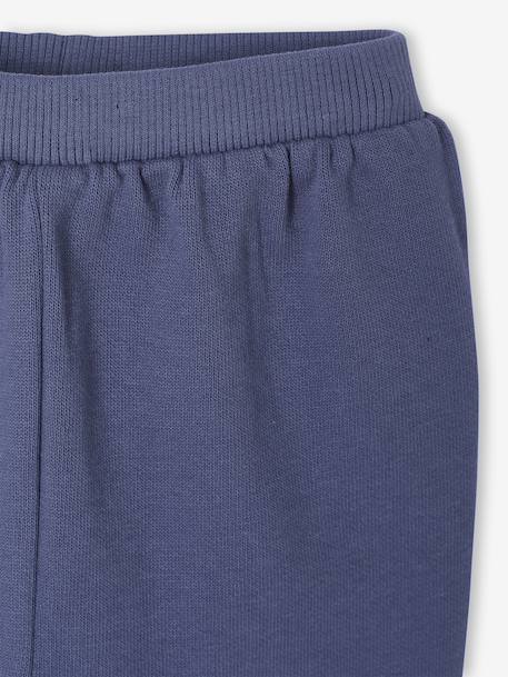 Fleece Cardigan + Trouser Set for Newborns blue+ecru 