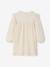 Floral Dress in Cotton Gauze for Girls ecru 