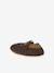 Elasticated, Soft Leather Slip-Ons for Babies printed brown+printed green+set brown 