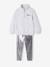 Metallic Sportswear Set for Girls: Sweatshirt & Leggings marl grey 
