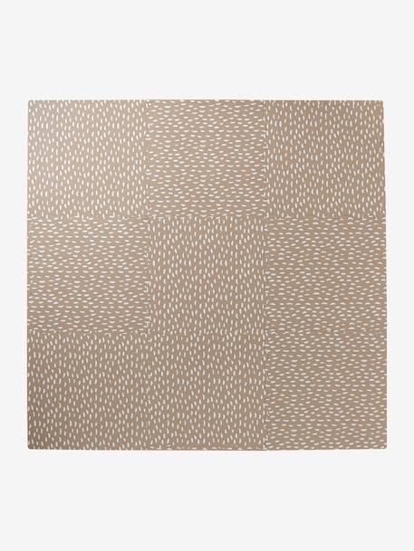 Large 9 Tile Foam Mat ecru+rose 