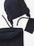 Beanie, Snood & Mittens Set for Baby Boys ink blue 