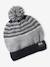 Urban Park beanie + snood + mittens/gloves set for boys marl grey 