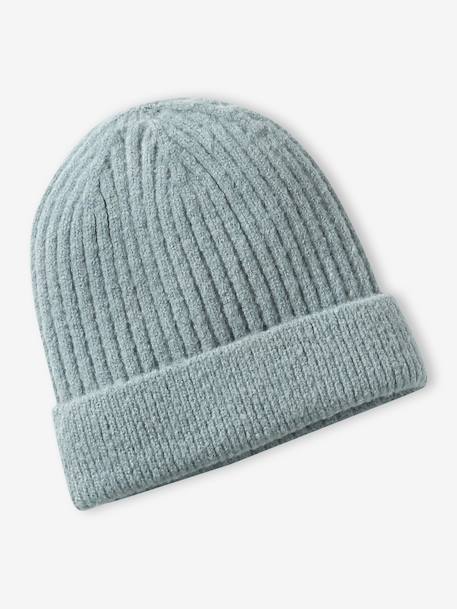 Beanie + Snood + Gloves/Mittens Set for Girls sage green 