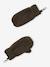 Boys' beanie + snood + mittens/gloves 'Outdoor' set grey blue+khaki 