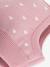 Wool & Cotton Balaclava with Hearts for Babies, PETIT BATEAU rose 
