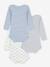 Pack of 3 Long-Sleeved Whale Bodysuits for Babies, PETIT BATEAU white 