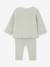 Unisex Combo: Jersey Knit Top & Trousers for Babies aqua green+beige+sage green+WHITE LIGHT SOLID 
