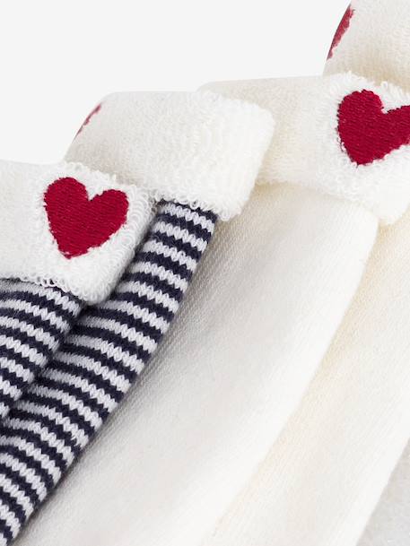 Pack of 2 pairs of baby socks in embroidered cotton PETIT BATEAU navy blue 