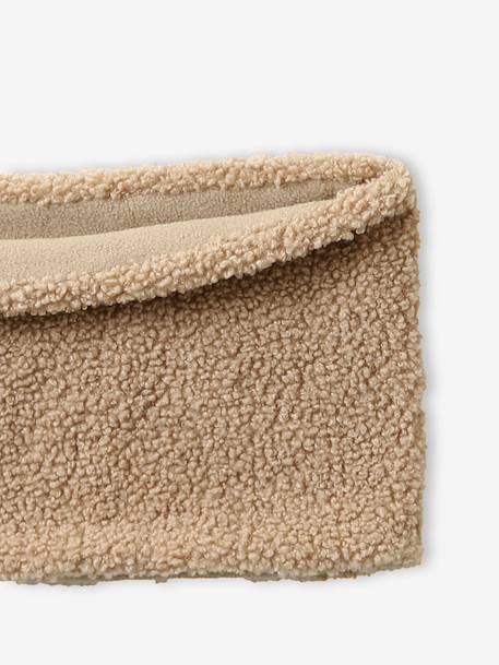 Sherpa Snood with Fleece Lining for Boys beige 