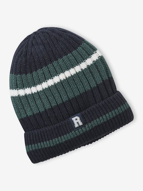 Boy's school beanie navy blue 