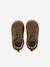 Soft leather lace-up ankle boots for baby's first steps brown+dark brown+fuchsia+golden yellow+rose 