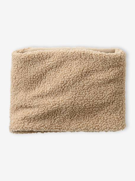 Sherpa Snood with Fleece Lining for Boys beige 