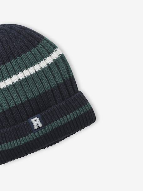 Boy's school beanie navy blue 