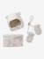 Sherpa Beanie, Snood & Mittens Set for Babies ecru 