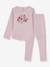 Cotton 1x1 rib pyjamas for children PETIT BATEAU rose 