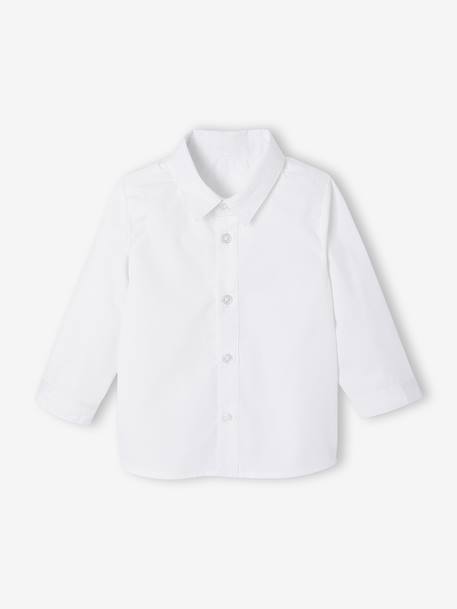 Boys' shirt, bow tie and cardigan set white 