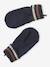 Tricolour Set for Boys: Beanie + Snood + Mittens/Gloves night blue 