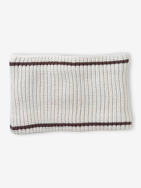 'Bear' Beanie, Snood & Mittens Set for Babies clay beige 