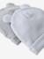 Pack of 2 Beanies with Bear Ears for Newborns ecru+pale blue+rosy 