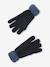 'Dinos' Beanie + Snood + Mittens/Gloves Set for Boys navy blue 