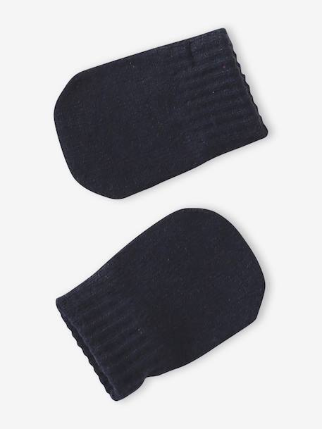 Beanie, Snood & Mittens Set for Baby Boys ink blue 