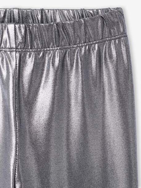 Metallic Sportswear Set for Girls: Sweatshirt & Leggings marl grey 