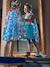 Sequin cape Loreleï SOUZA blue 