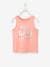 Sports Top with Iridescent Inscription, for Girls Light Pink 