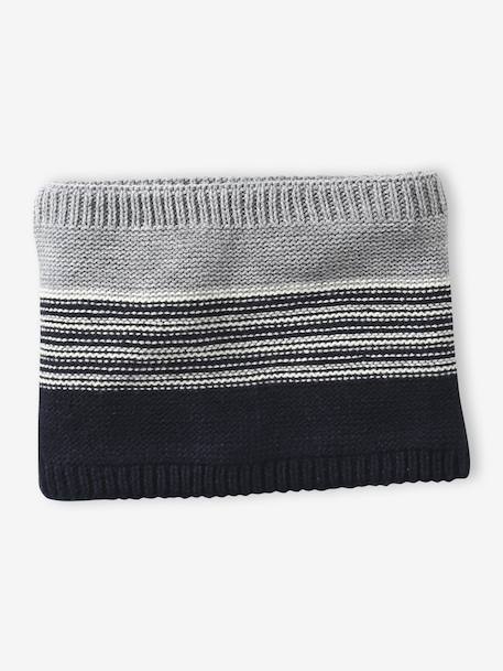 Urban Park beanie + snood + mittens/gloves set for boys marl grey 