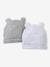 Pack of 2 Beanies with Bear Ears for Newborns ecru+pale blue+rosy 