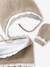 Scalloped Beanie, Snood & Mittens Set for Babies marl beige 