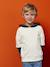 Hooded 2-in-1-Effect Sweatshirt with Print, for Boys ecru 