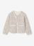 Dress & Quilted Jacket Set for Girls anthracite+dusky pink 