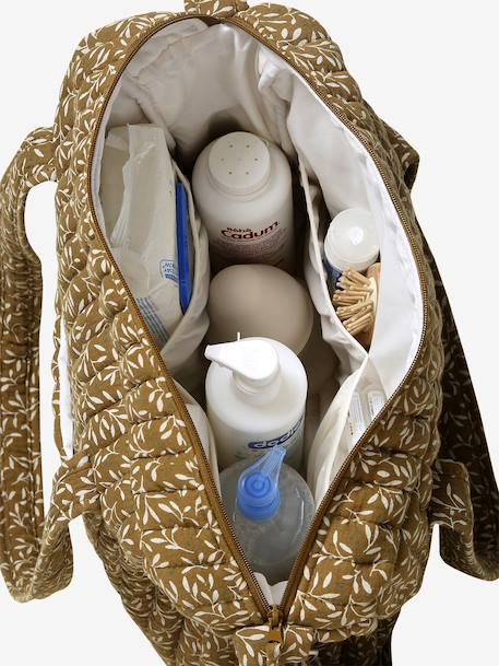 JOIOSA cotton muslin changing bag bronze+ecru+night blue+printed beige 
