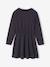 Dress & Quilted Jacket Set for Girls anthracite+dusky pink 